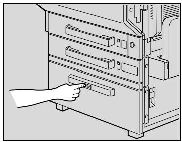 KONICA MINOLTA C350 UTILISATION EXPERTE - Chargement du papier dans le magasin grande capacité - 1