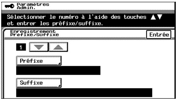 KONICA MINOLTA C350 UTILISATION EXPERTE - Paramétrage de la fonction “Enregistrement Préfixe/Suffixe” - 2