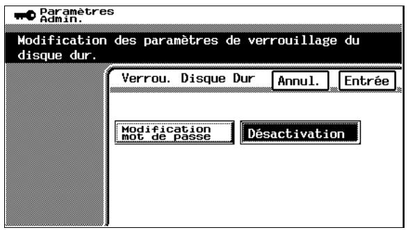KONICA MINOLTA C350 UTILISATION EXPERTE - Appuyez sur [Désactivation]. - 1