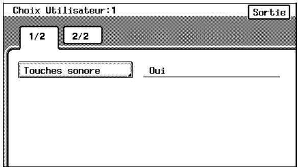 KONICA MINOLTA C350 UTILISATION EXPERTE - Paramétrer la fonction "Touches sonore" - 1
