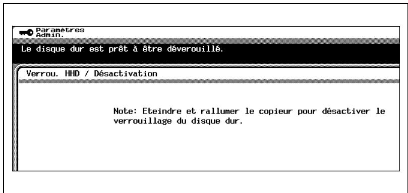 KONICA MINOLTA C350 UTILISATION EXPERTE - Appuyez sur [Désactivation]. - 2