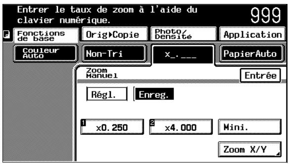 KONICA MINOLTA C350 UTILISATION EXPERTE - Mémorisation des taux zoom manuels - 1