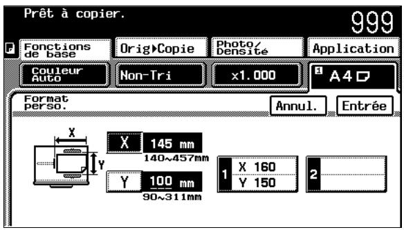 KONICA MINOLTA C350 UTILISATION EXPERTE - Pour enregistrer un format de papier non-standard (personnalisé) - 2