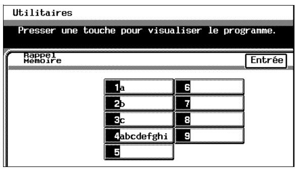 KONICA MINOLTA C350 UTILISATION EXPERTE - Rappel d'un programme copie - 1