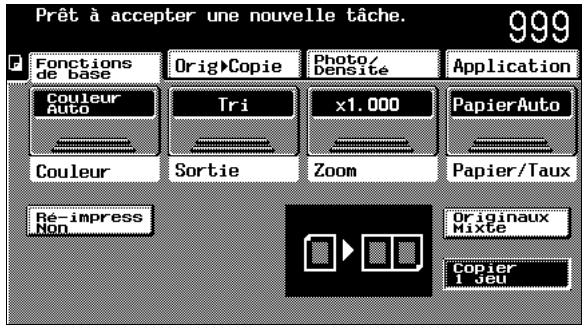 KONICA MINOLTA C350 UTILISATION EXPERTE - Pour réaliser un exemple de copie - 1