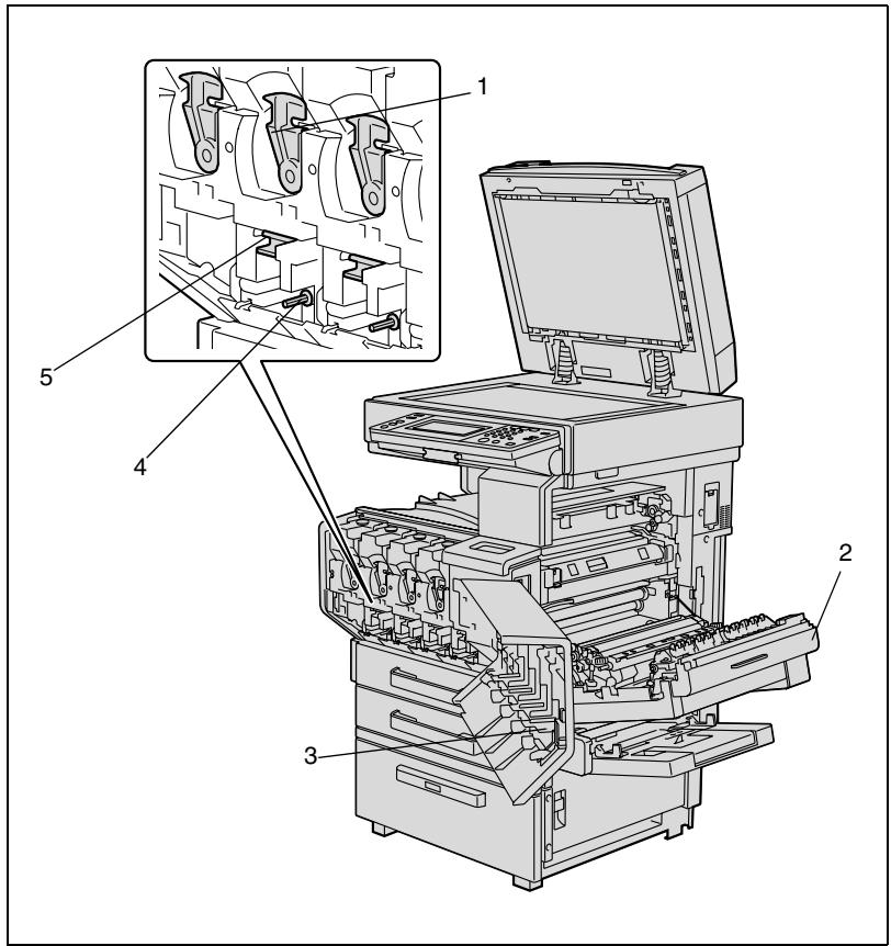 KONICA MINOLTA C350 UTILISATION EXPERTE - Intérieur de la machine - 1