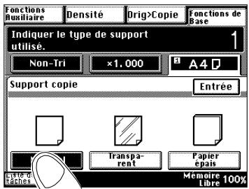 KONICA MINOLTA DI200 UTILISATION EXPERTE - Définir le type de papier du 1ER bac d'alimentation papier - 5
