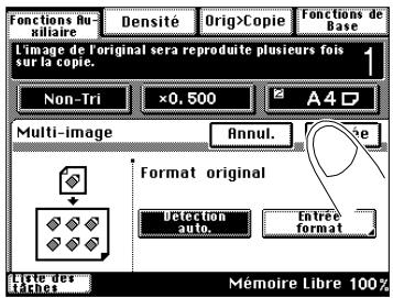 KONICA MINOLTA DI200 UTILISATION EXPERTE - Laissez le photocopieur calculer de lui-même la taille de l'image originale - 2