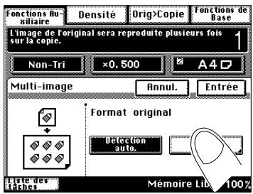 KONICA MINOLTA DI200 UTILISATION EXPERTE - Définir manuellement la taille de l'image originale - 1