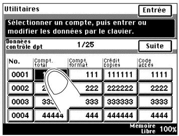 KONICA MINOLTA DI200 UTILISATION EXPERTE - Initialiser certains compteurs administrateur - 2