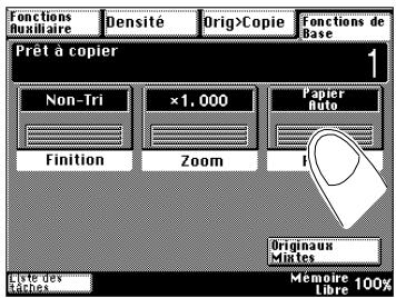 KONICA MINOLTA DI200 UTILISATION EXPERTE - Rappeler le format de papier sauvegardé pour le 1ER bac d'alimentation papier - 1
