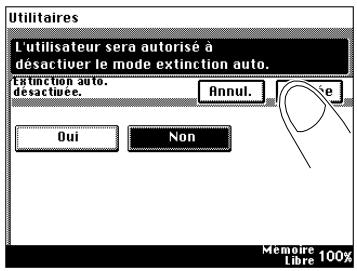 KONICA MINOLTA DI200 UTILISATION EXPERTE - Protégérl'extinctionautomatique - 7