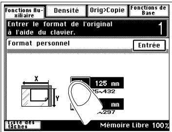 KONICA MINOLTA DI200 UTILISATION EXPERTE - Définir manuellement la taille de l'image originale - 3