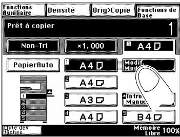 KONICA MINOLTA DI200 UTILISATION EXPERTE - Comment éliminer une erreur de format de papier - 8