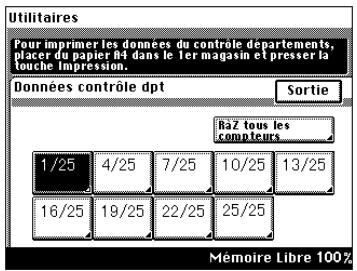 KONICA MINOLTA DI200 UTILISATION EXPERTE - Rappeler les données contrôle départements - 6