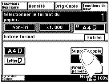 KONICA MINOLTA DI200 UTILISATION EXPERTE - Définir le type de papier du 1ER bac d'alimentation papier - 4