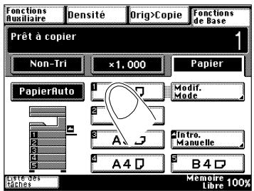 KONICA MINOLTA DI200 UTILISATION EXPERTE - Définir le type de papier du 1ER bac d'alimentation papier - 2