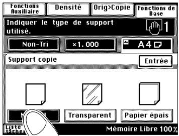 KONICA MINOLTA DI200 UTILISATION EXPERTE - Définir le type de papier pour le chargeur feuille à feuille - 2