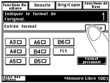 KONICA MINOLTA DI200 UTILISATION EXPERTE - Définir manuellement la taille de l'image originale - 5