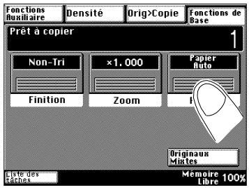KONICA MINOLTA DI200 UTILISATION EXPERTE - Activer la sélection automatique de papier - 1