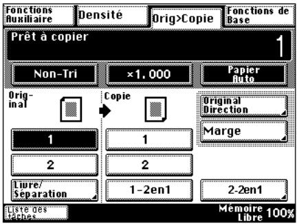 KONICA MINOLTA DI200 UTILISATION EXPERTE - Fonctions original>copie - 1