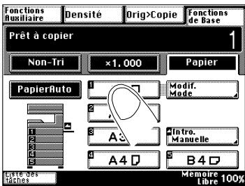 KONICA MINOLTA DI200 UTILISATION EXPERTE - Comment éliminer une erreur de format de papier - 7