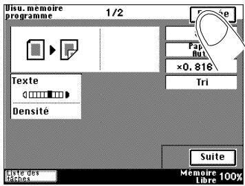KONICA MINOLTA DI200 UTILISATION EXPERTE - Contrôler les réglages d'un programme de copie - 6
