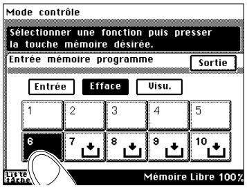 KONICA MINOLTA DI200 UTILISATION EXPERTE - Effacer un programme de copie sauvegarde - 4