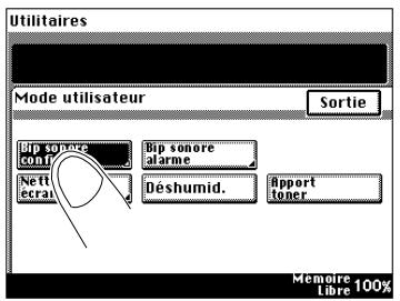 KONICA MINOLTA DI200 UTILISATION EXPERTE - Bip de confirmation - 3
