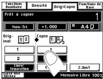 KONICA MINOLTA DI200 UTILISATION EXPERTE - Définir les paramètres des copies du livre - 1