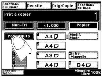 KONICA MINOLTA DI200 UTILISATION EXPERTE - Activer la sélection automatique de papier - 2