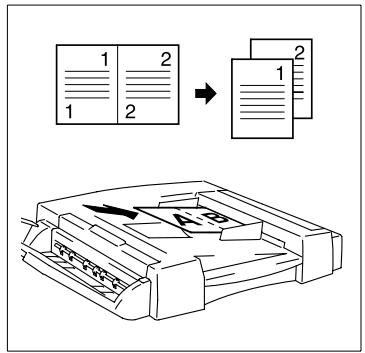KONICA MINOLTA DI200 UTILISATION EXPERTE - Placer les originaux 2EN1 pour une séparation de page - 2