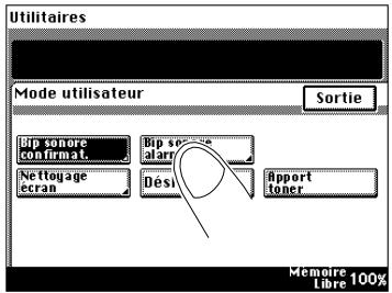 KONICA MINOLTA DI200 UTILISATION EXPERTE - Bip d'alarme - 3
