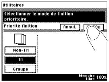 KONICA MINOLTA DI200 UTILISATION EXPERTE - Définir les choix utilisés - 6