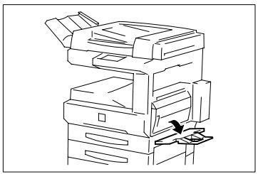KONICA MINOLTA DI200 UTILISATION EXPERTE - Introduire le papier dans le chargeur feuille à feuille - 1