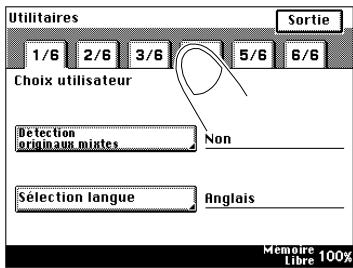 KONICA MINOLTA DI200 UTILISATION EXPERTE - Définir les choix utilisés - 3