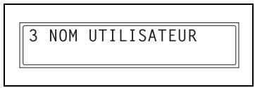KONICA MINOLTA FK 118OR 7216 7220 - Spécification du réglage “nom utilisateur - 1