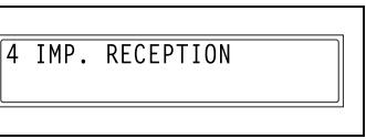 KONICA MINOLTA FK 118OR 7216 7220 - Spécification du réglage "IMP. RECEPTION - 1