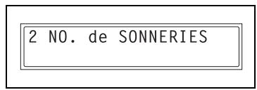 KONICA MINOLTA FK 118OR 7216 7220 - Paramétrage du "NO. de sonneries - 1