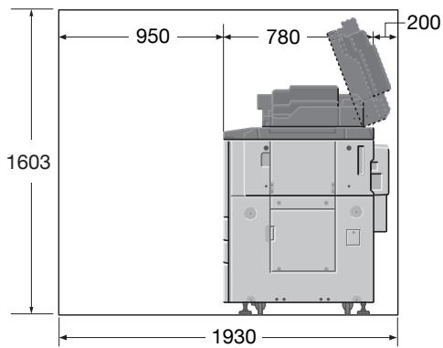 KONICA MINOLTA FS 509 - Encombrement - 2