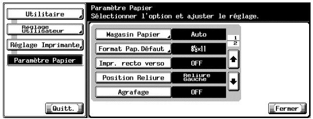 KONICA MINOLTA IC 204 CONTROLLER - Format de papier par défaut - 1