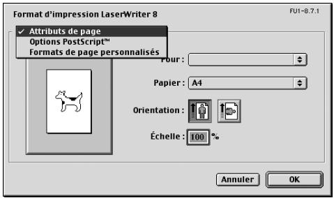 KONICA MINOLTA IC 204 CONTROLLER - Attributs de page (Paramètres de base) - 1