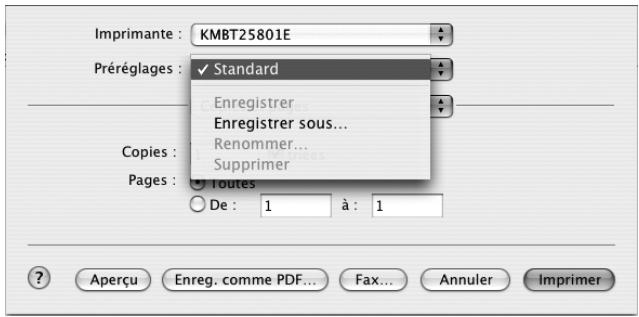 KONICA MINOLTA IC 204 CONTROLLER - Enregistrer les paramètres de pilote - 1