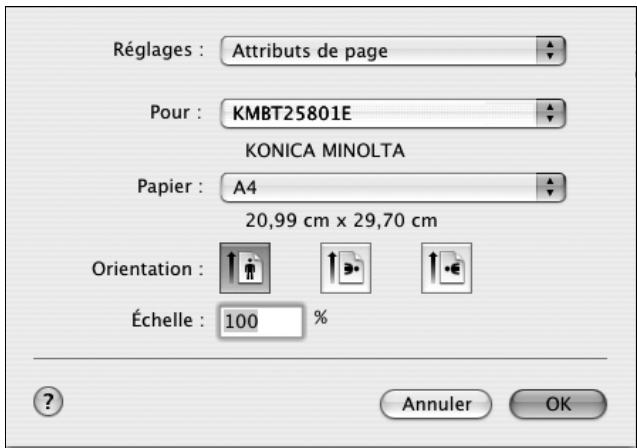 KONICA MINOLTA IC 204 CONTROLLER - Spécifiez les paramètres des éléments suivants : - 1