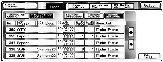 KONICA MINOLTA IC 204 CONTROLLER - Affichage de la liste d'impression - 2