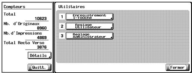 KONICA MINOLTA IC 204 CONTROLLER - Réglages de l'imprimante en mode administrateur - 2