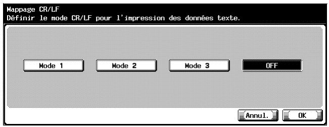 KONICA MINOLTA IC 204 CONTROLLER - Appuyez sur la touche correspondant au réglage désiré. - 1