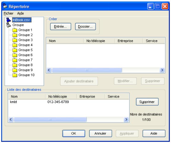 KONICA MINOLTA IC 204 CONTROLLER - Cliquez sur le bouton [Ajouter destinataire]. - 1
