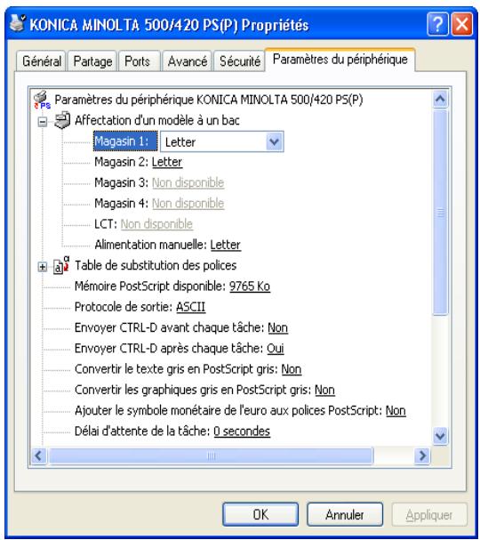 KONICA MINOLTA IC 204 CONTROLLER - Spécifier les paramètres - 1