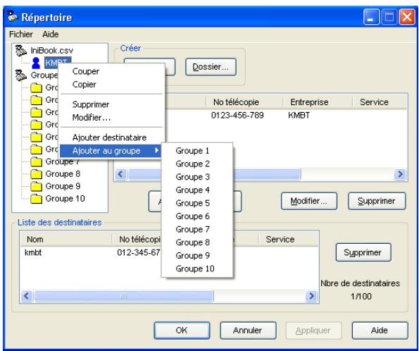 KONICA MINOLTA IC 204 CONTROLLER - Enregistrer un groupe - 1